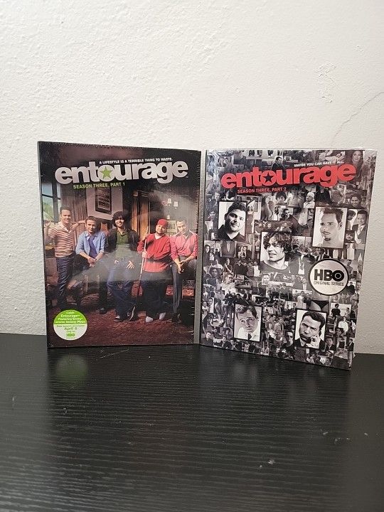 Entourage - Season 3, Part 1 & Part 2 (DVD, 2007, 3-Disc Set X 2) (A)