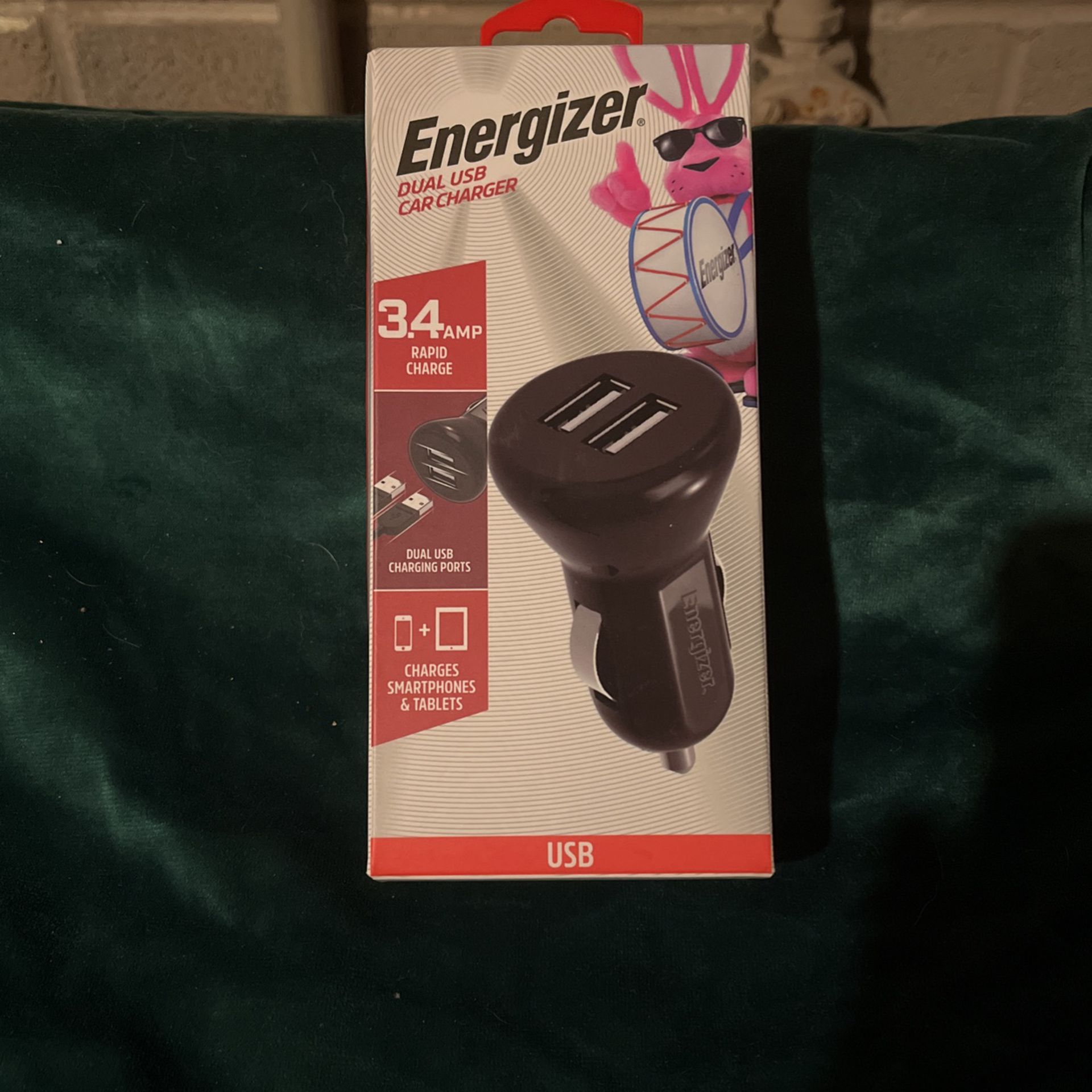 Energizer 3.4A Dual USB Car Charger