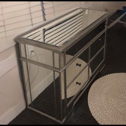 Mirrored Small Dresser/cabinet 