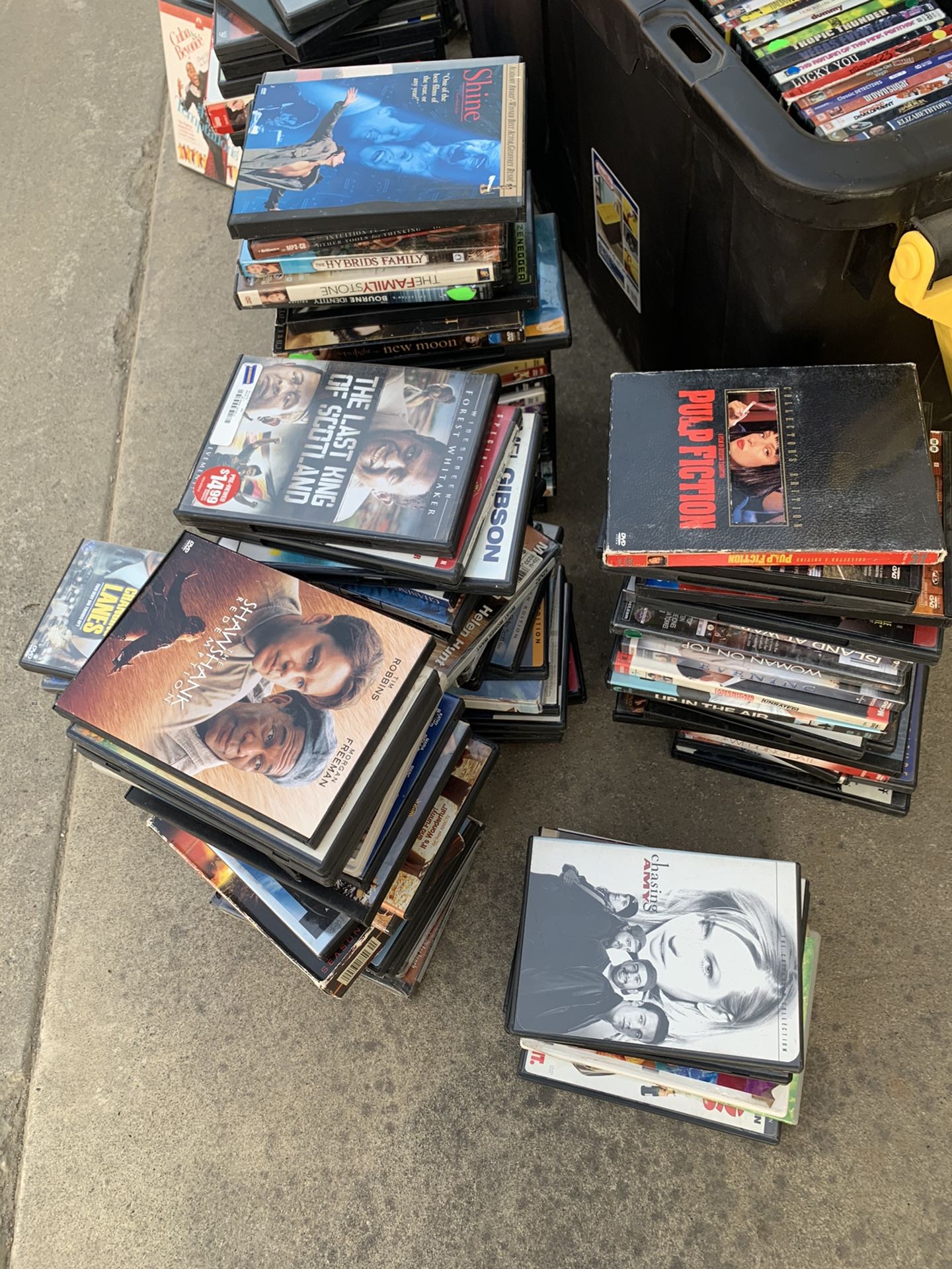 Sorted CD movies & cases