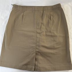 Girls Blend Chino Skort Top of Knee Size 14, Khaki