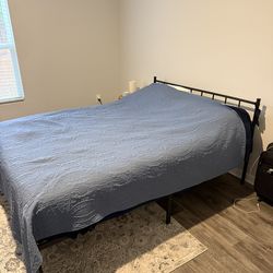 Queen Bed Frame and Mattress