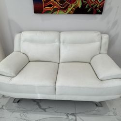 White Couch With Coffee Table Set 