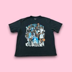 Nike Jordan Flight Essentials Men's Graphic T-Shirt Black Powder Blue HQ8940-010
