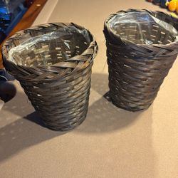 Basket Weave Decorative Plant Pot