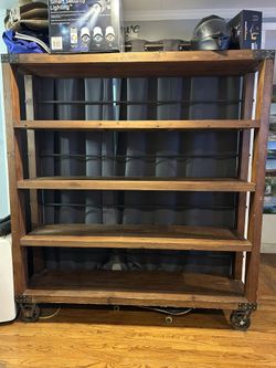 Book Case Rustic Hardwood 