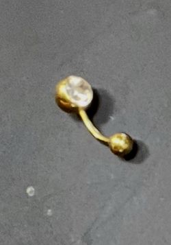 14K Gold Over Stainless Steel Piercing For Wedding