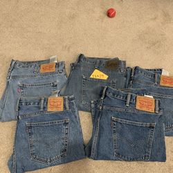 HUSKY Men’s Jeans 5 Pairs / Pantalones De Mesclilla Talla HUSKY