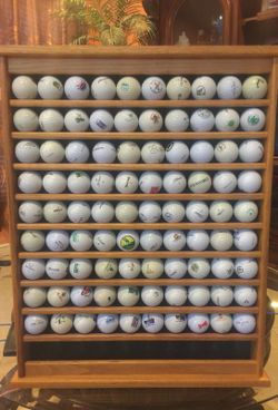 Solid Oak 100 Golf Ball Rack, LQQK all you Golf Enthusiast