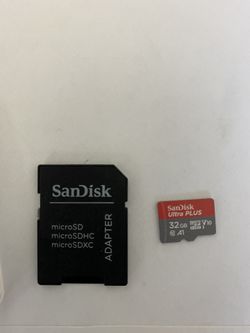 SCAN DISK CASE, ADAPTER, and 32GB