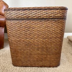 Large wicker hamper