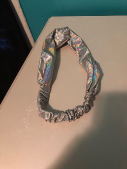 Shiny metallic headband