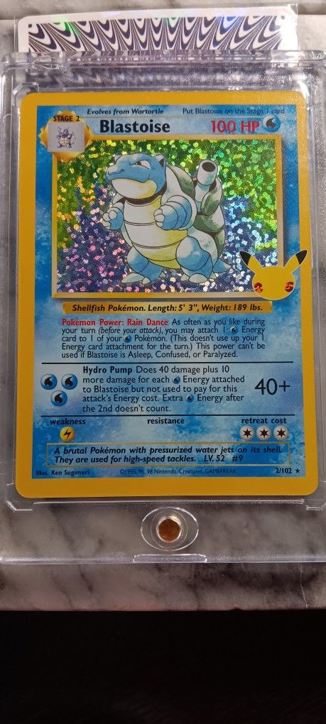 POKEMON BLASTOISE Super TEXTURED HOLO RARE