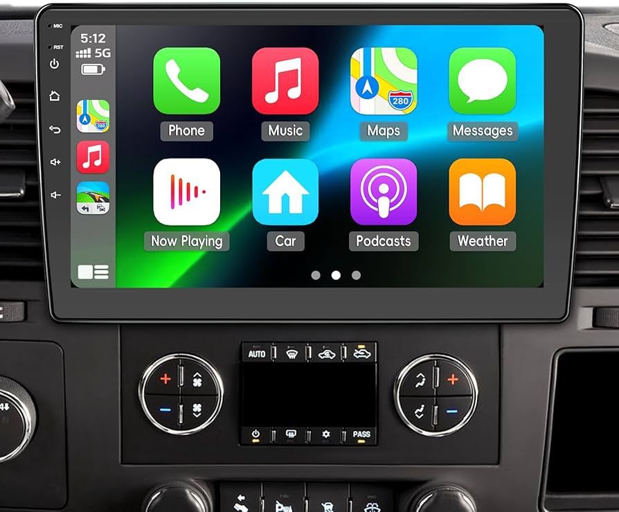 Car Radio Stereo for Chevy Silverado 2007-2013 GMC Sierra Yukon,2+64G Android 13 Touch Screen Radio with Wireless CarPlay Android Auto Bluetooth GPS N