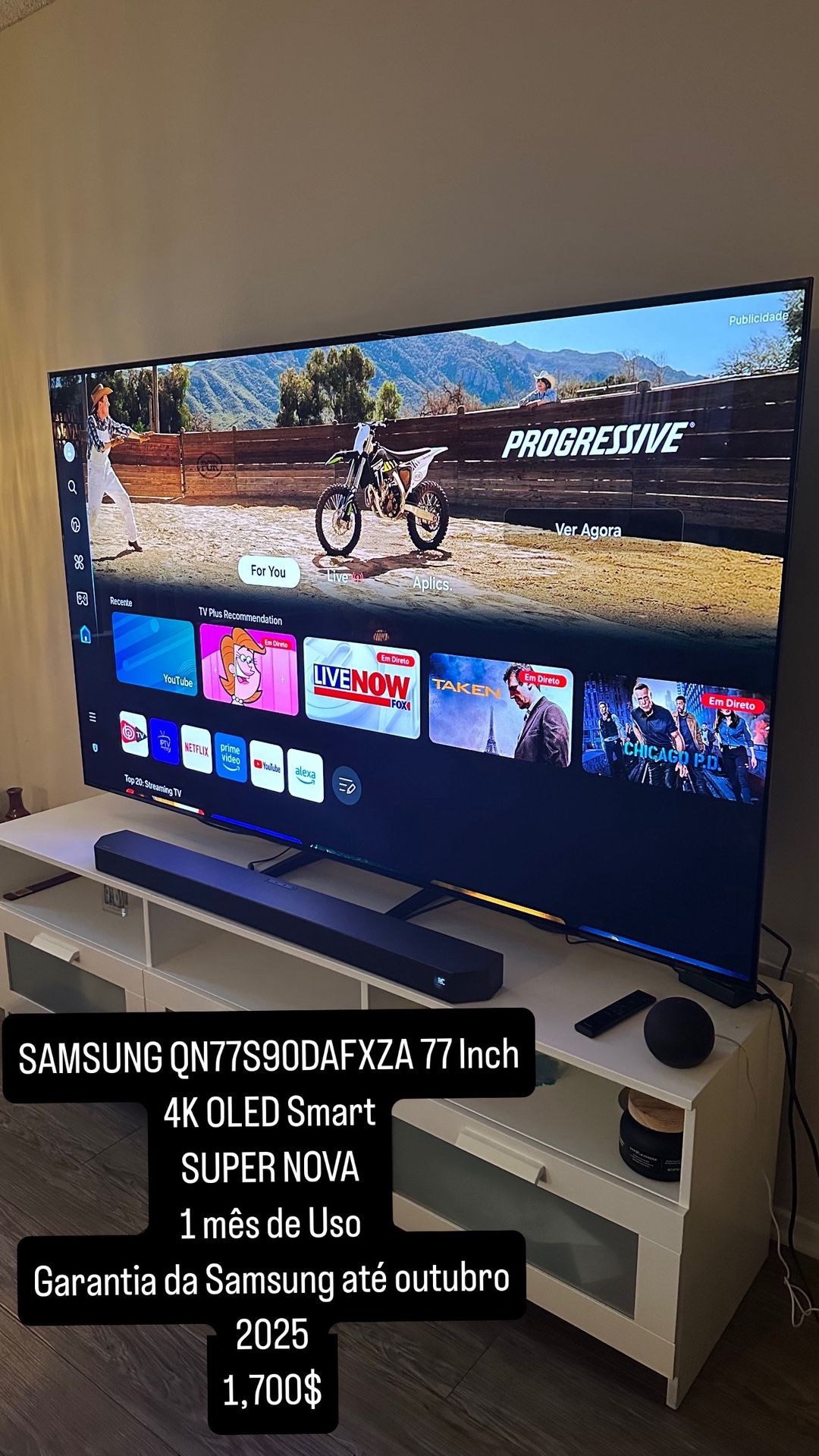 SAMSUNG QN77S90DAFXZA 77 Inch 4K OLED Smart
