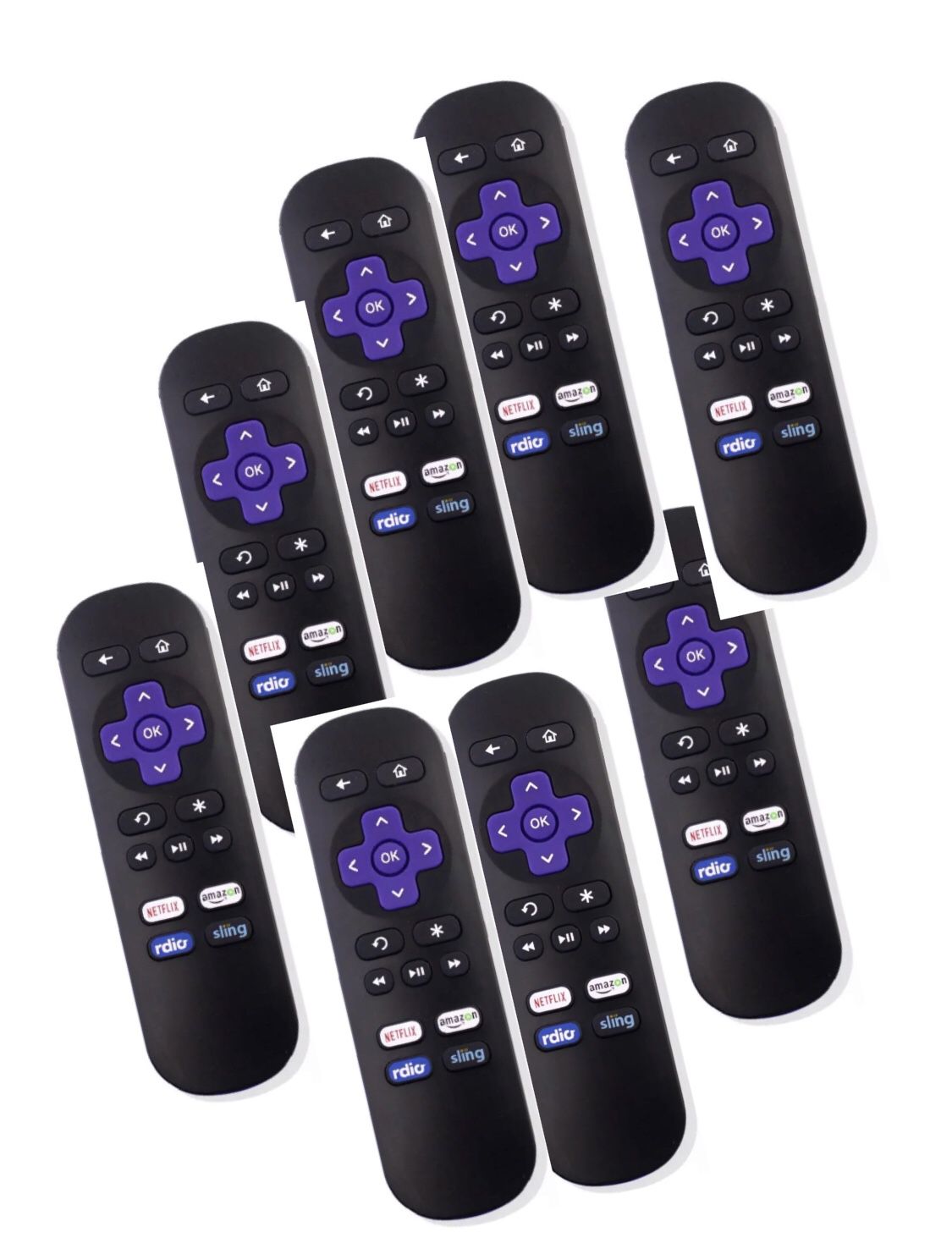 New Lot of 40 ROKU Replacement Remotes w/ NETFLIX/Amazon/Radio/Sling Shortcut Buttons