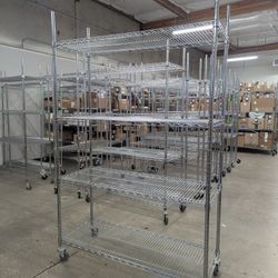 Heavy Duty Chrome Wire Shelving 48LX 18W X 72H 
