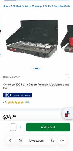 Coleman grill
