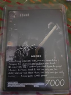 Final Fantasy Full Art Signature Cloud and Full Art EX Yuna from Blissful Eternity