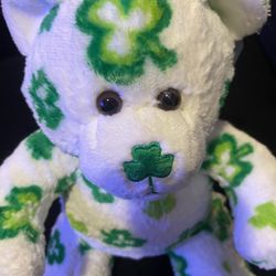 Build A Bear Workshop Lucky For You Teddy St. Patrick's Day Plush Clovers 14” 2007