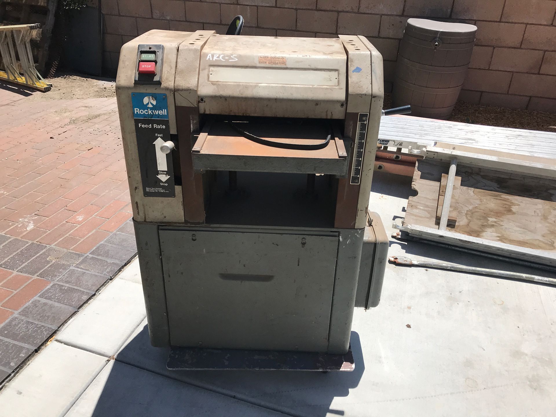 Delta Rockwell 13” industrial thickness planer