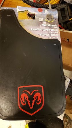 Dodge mudguards 11 by 19"