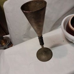 Vintage Brass Champagne Flute