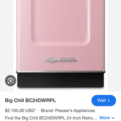 Big Chill Retro Pink Dishwasher – Like New – $1,800 OBO