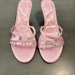 Womens Aldo Barbie Mule Pink Kitten Heel Size 7.5 