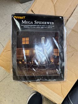 Halloween decor spider web