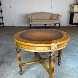 Vintage Neo-Classical Inlaid Side Table