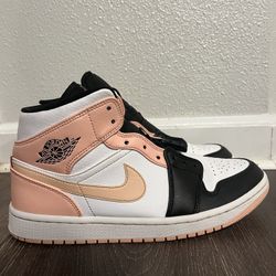 salmon jordan 1 mid