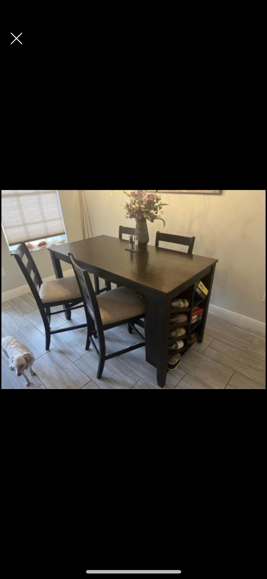 Ashley Solid Wood Farmhouse Table And 4 Chairs for Sale in Champions Gt, FL OfferUp