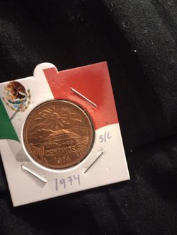 1974 Veinte Centavos Mexicanos unc $5 