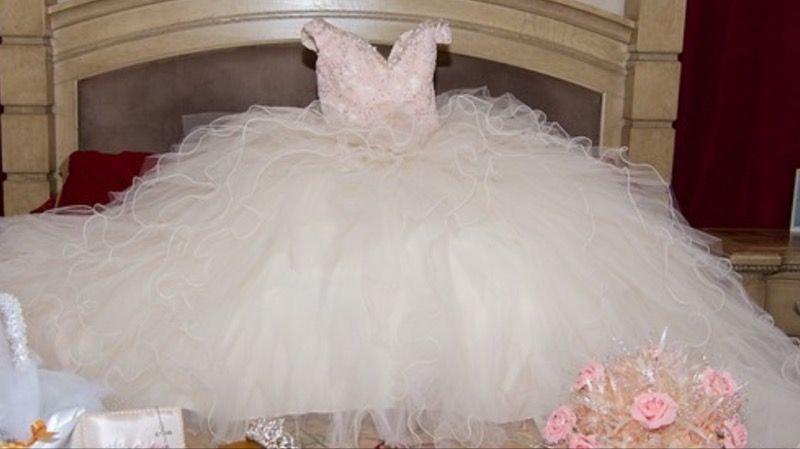 Quinceañera dress 15 años 15era with all accessories