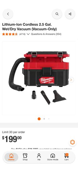Milwaukee wet / dry vacuum