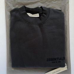 Fear Of God Essentials Crewneck Sweatshirt Stretch Limo Size X-Small (XS) SS22