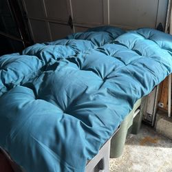 Large plush like new cushion for patio furniture