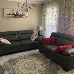 3 Pcs High Quality Leather Sofa Set