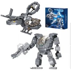 AMP Suit & Helicopter Building Block Movie Series Robot And Plane Model Toy
SA-2
Age 6+
718pcs 
Brand New