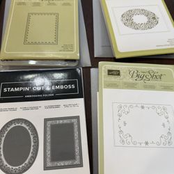 Set Of 4 Pack Stampin Up Embossing Folders