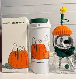 Starbucks  x Snoopy cup and tumbler