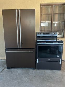 Refrigerator and electric stove