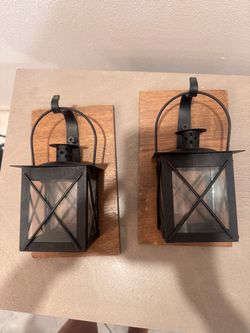 Farmhouse set of wall lanterns