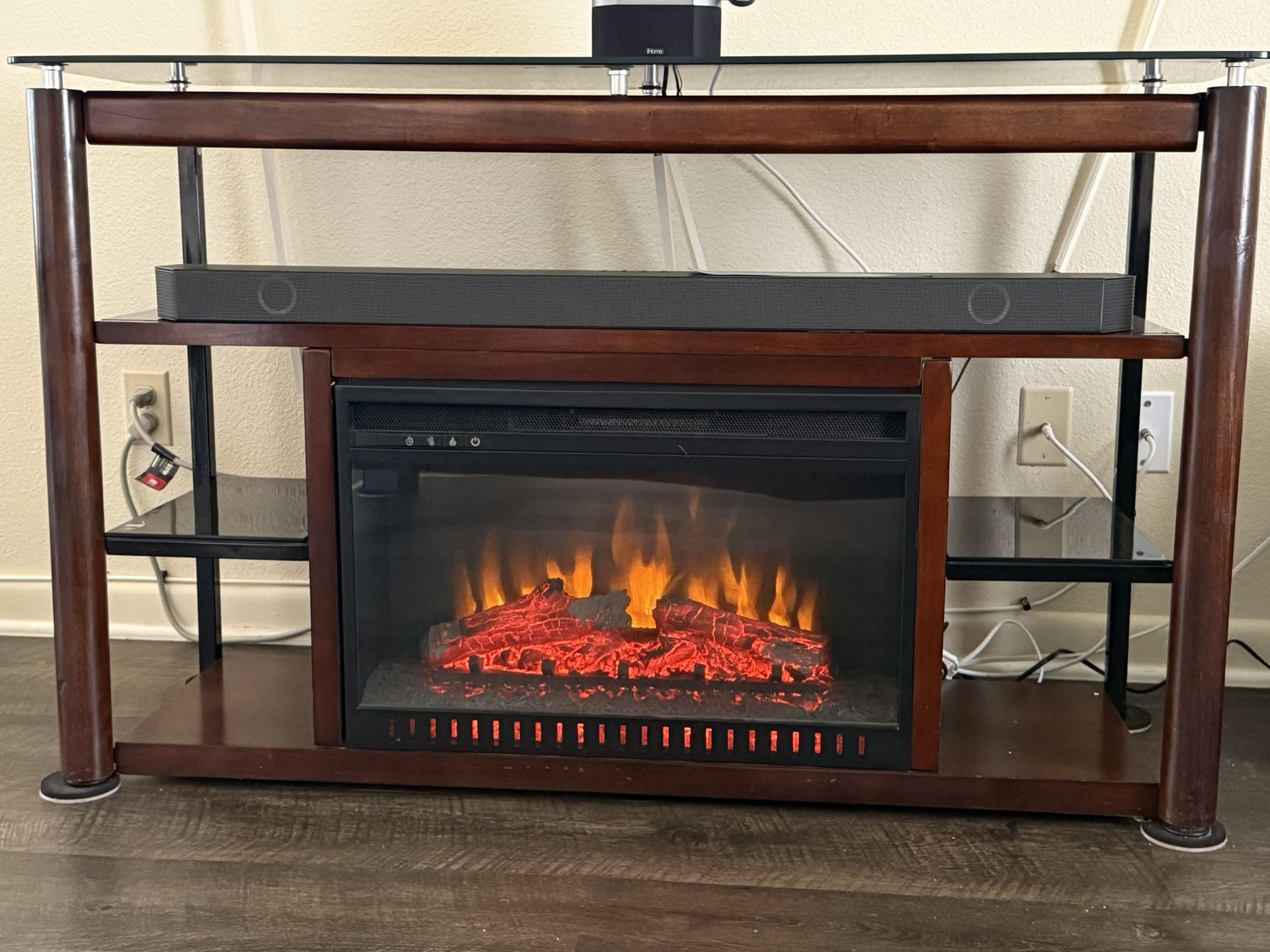 54” Electric Fireplace Console