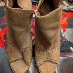 Madden Girl Brown Wrap Around Heels