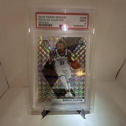 2019 NICOLAS CLAXTON | SILVER MOSAIC RC | PSA9