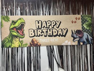 Dinosaur Happy Birthday Banner