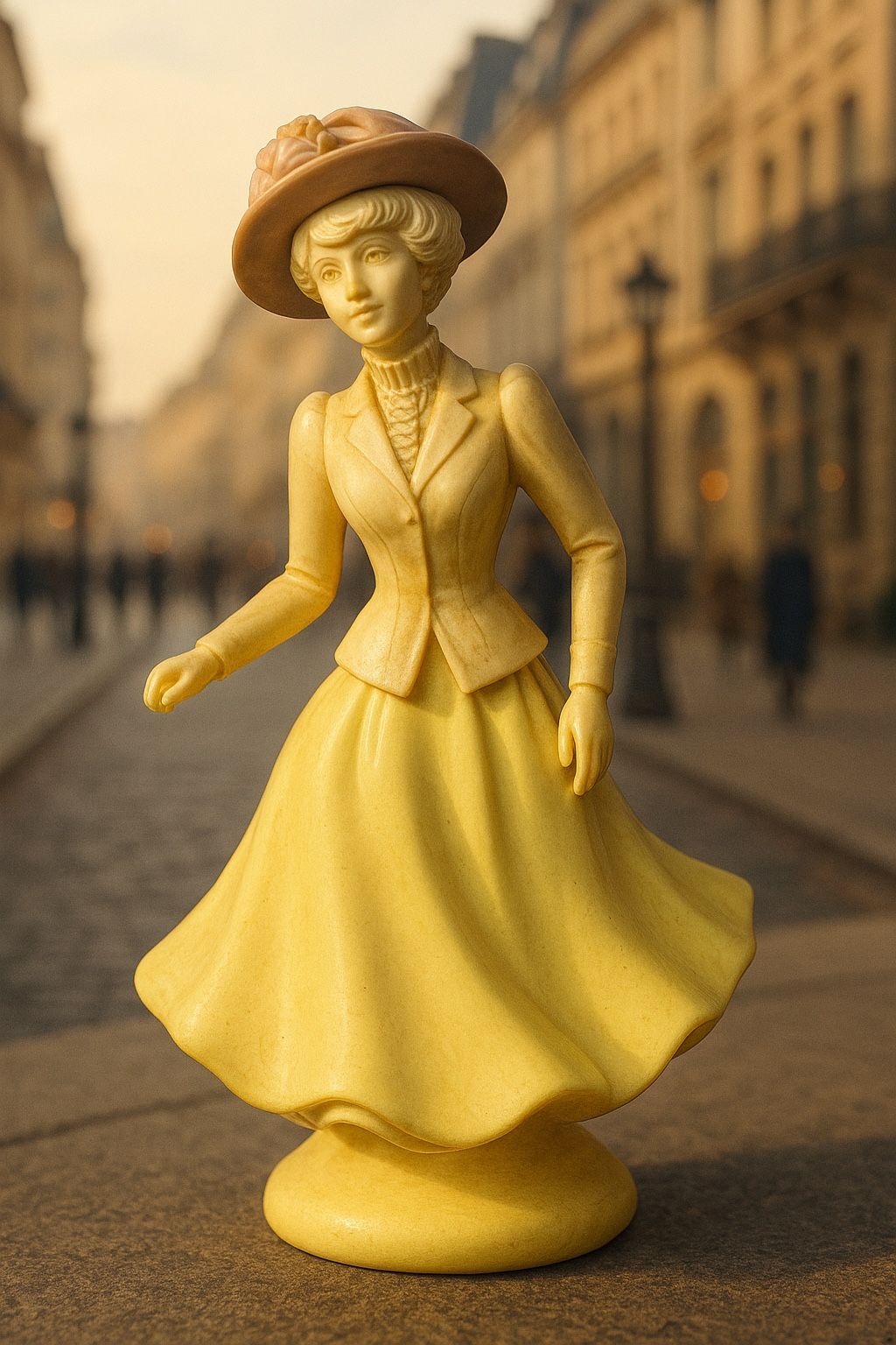 Avon USA 1970s Empty Figural Cotillion Cologne Decanter Bottle, 6.5”