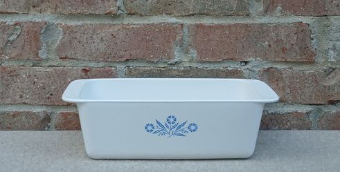 Vintage Corning Corelle Cornflower Blue Loaf Pan